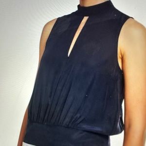 FRAME NWT Sleeveless High-Neck Party Top   Size M